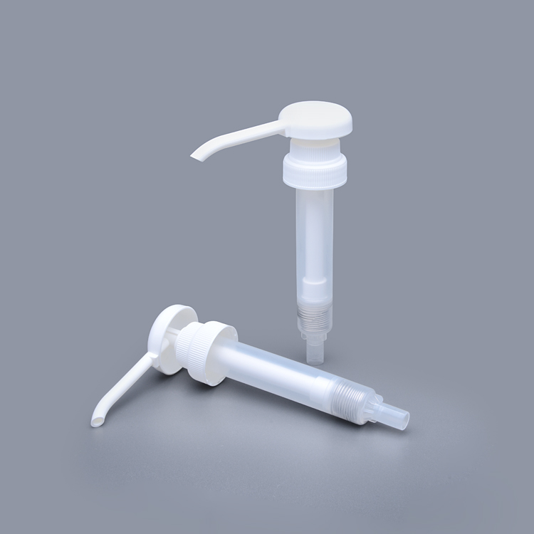 L5603 Factory Wholesale 10CC 15CC 30CC Plastic Long Nozzle Hand Pump Syrup,long Necked Food Grade Coffee Syrup Pump,syrup Pump Body