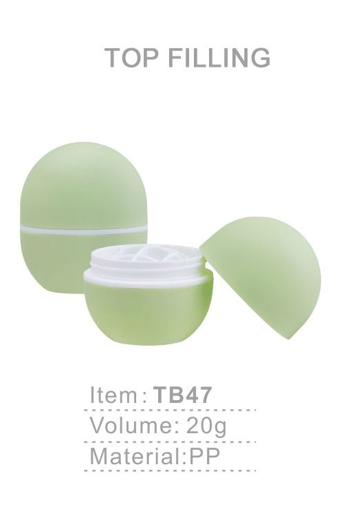 tb47 20g pp unique green empty packaging plastic twist up deodorant stick container lip balm tube-1