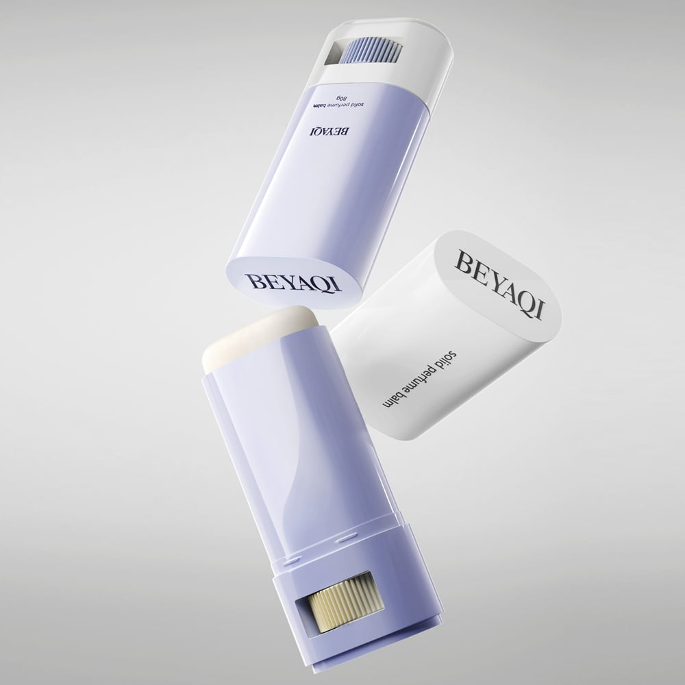 TB09 21g Flat Insect Repellent Stick Container Hair Wax Packing Deodorant Sunscreen Stick Bottle