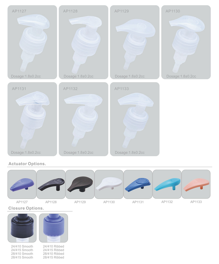 AP1131 Cosmetic Packaging 28mm 24mm Cream Press Lotion Pump,dispenser Outside All Plastic Lotion Pump,24/410 28/410 White Lotion Pump details