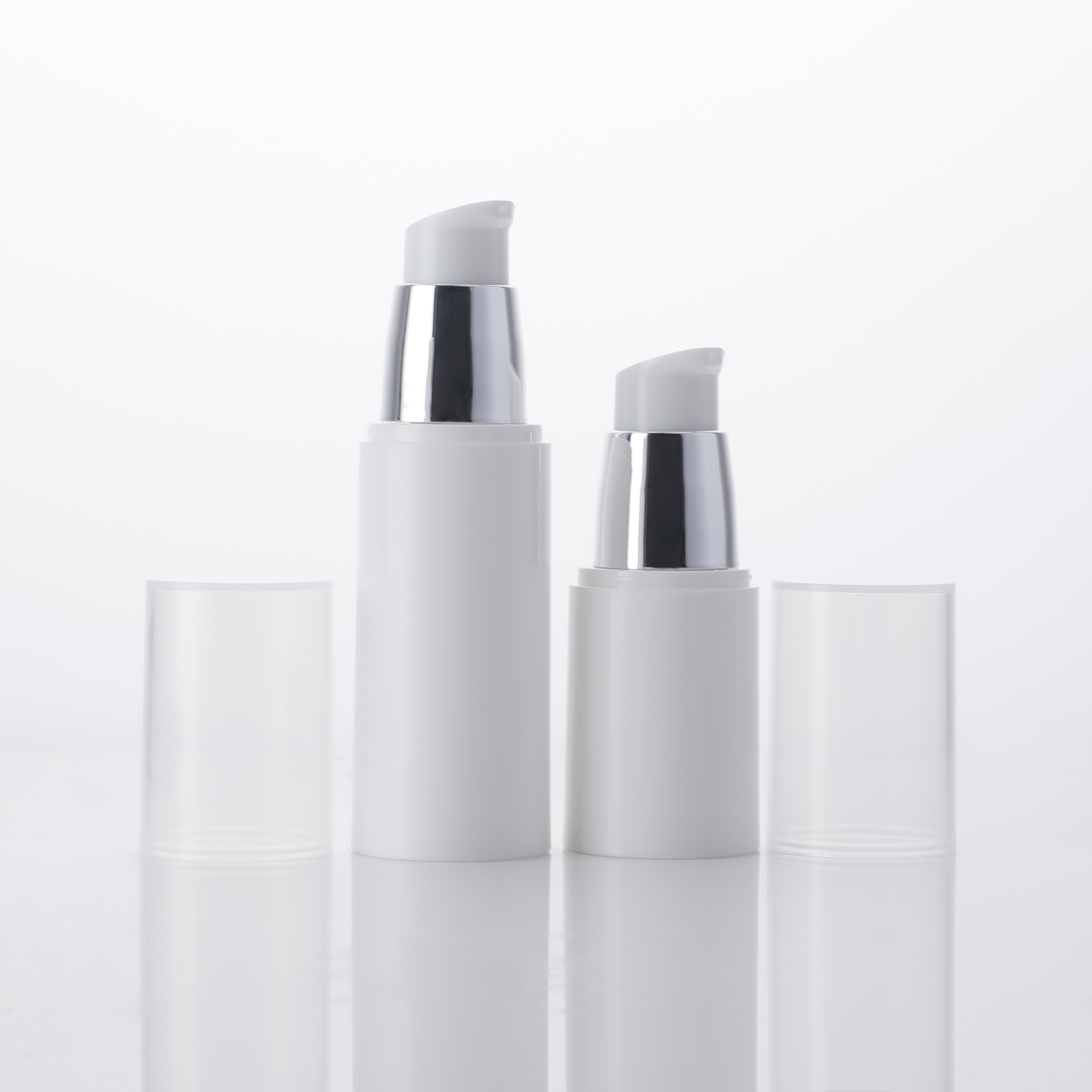 A32 Beauty Care Custom logo Plastic Airless Bottle With Lotion,100ml 120ml Lotion Round Airless Pump Acrylic Bottles for Cosmetics manufacture