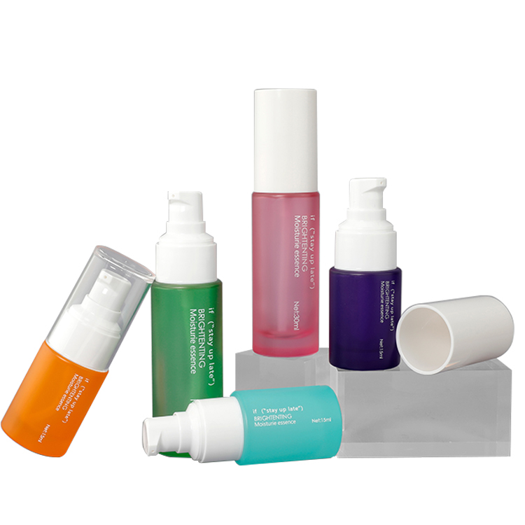 GB183 niestandardowa szklana butelka do makijażu podkładowego do korektora, pojemnik 30 ml do kremu BB/CC z kontrolą tłustości, butelka do pielęgnacji skóry