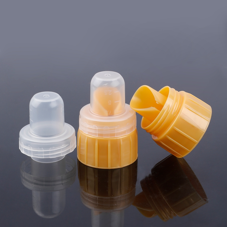 C9092 Private Label PP Herstellung 38mm Doppelwandige flüssige Schraubkappe aus Kunststoff PCR für Waschmittel, Verschluss für Waschmittelflasche
