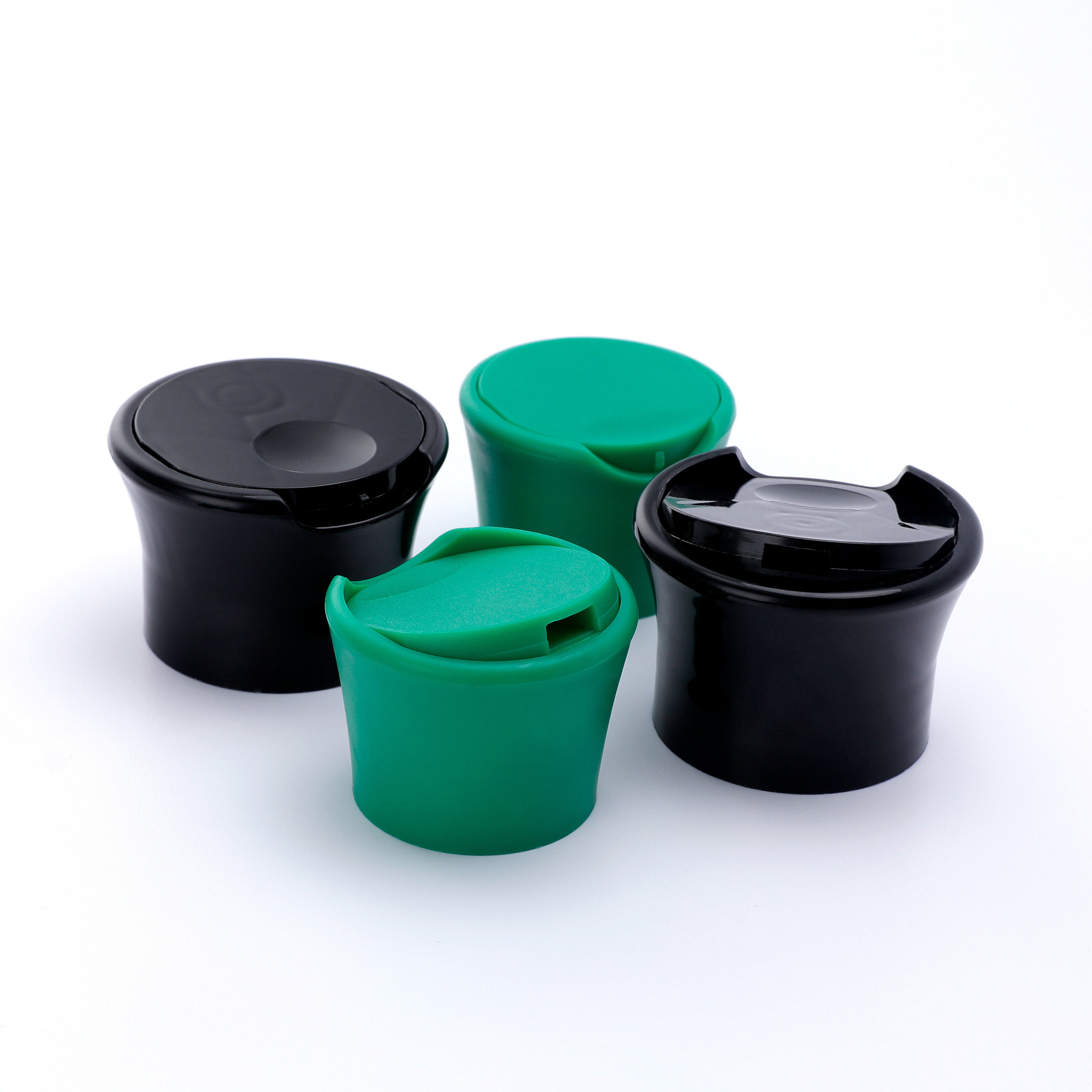 C9011 Großhandel Druckverschluss 32 mm, kundenspezifische Farbe 24 mm 32 mm Druck-Kunststoff-Klappdeckel Scheibendeckel für Shampoo-Flasche
