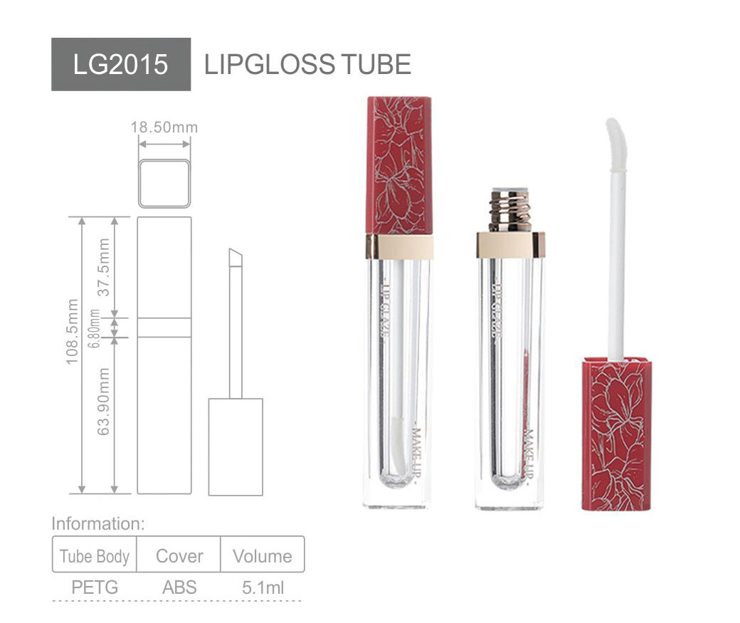 lg2015 mini petg lip gloss tube  small size cute lip gloss packaging for lip oil liquid lipstick  private label cosmetic brands oem manufacturer-1