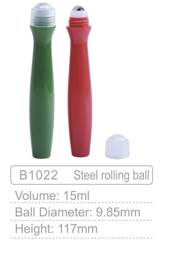 b1022 cosmetic essential oil round eye cream roller bottlegold roll on 15ml bottle eye creamluxury eye cream bottle-1