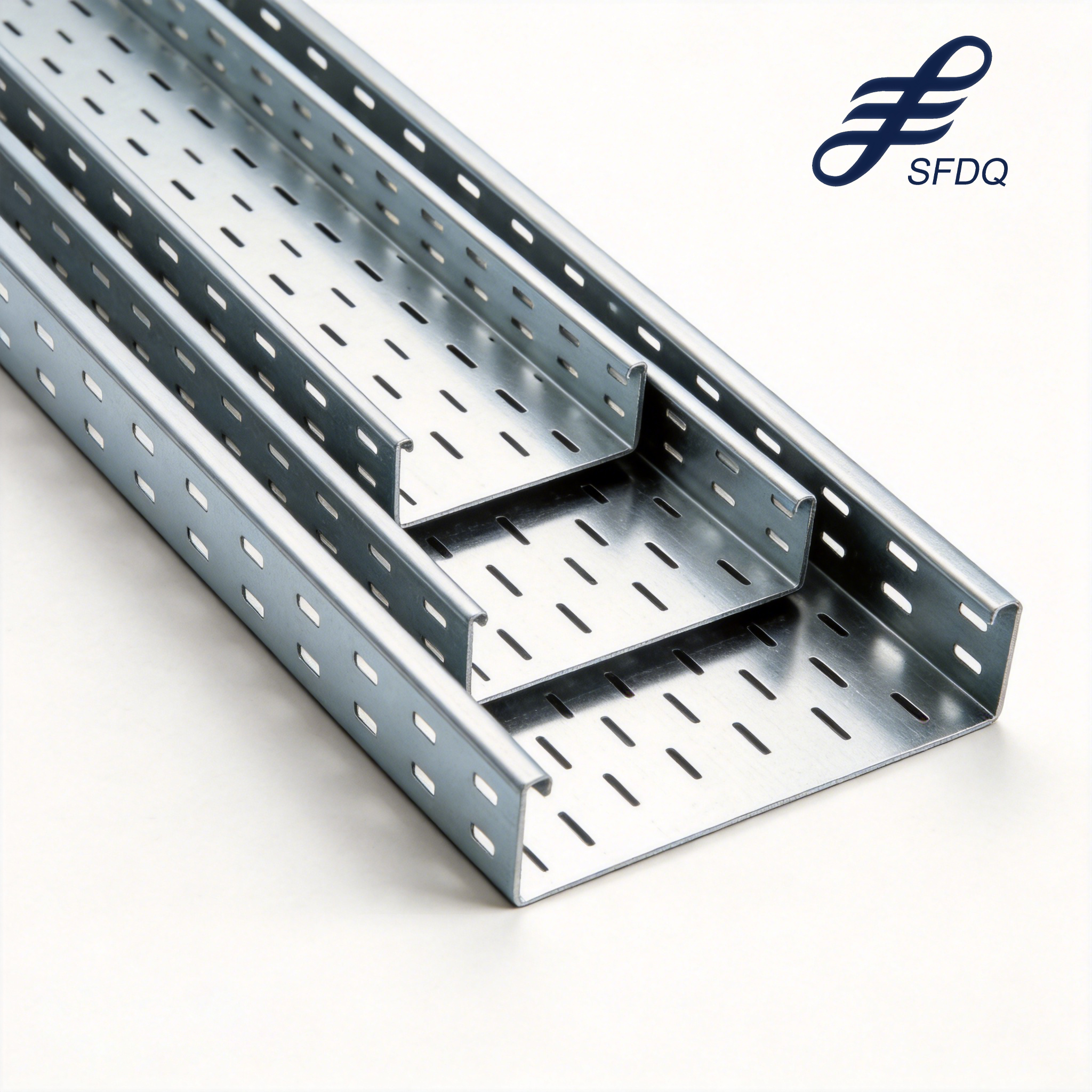 Engineering Grade Anti Corrosion High Load Galvanized Perforated Cable Tray for Factory Construction Cable Layout Project