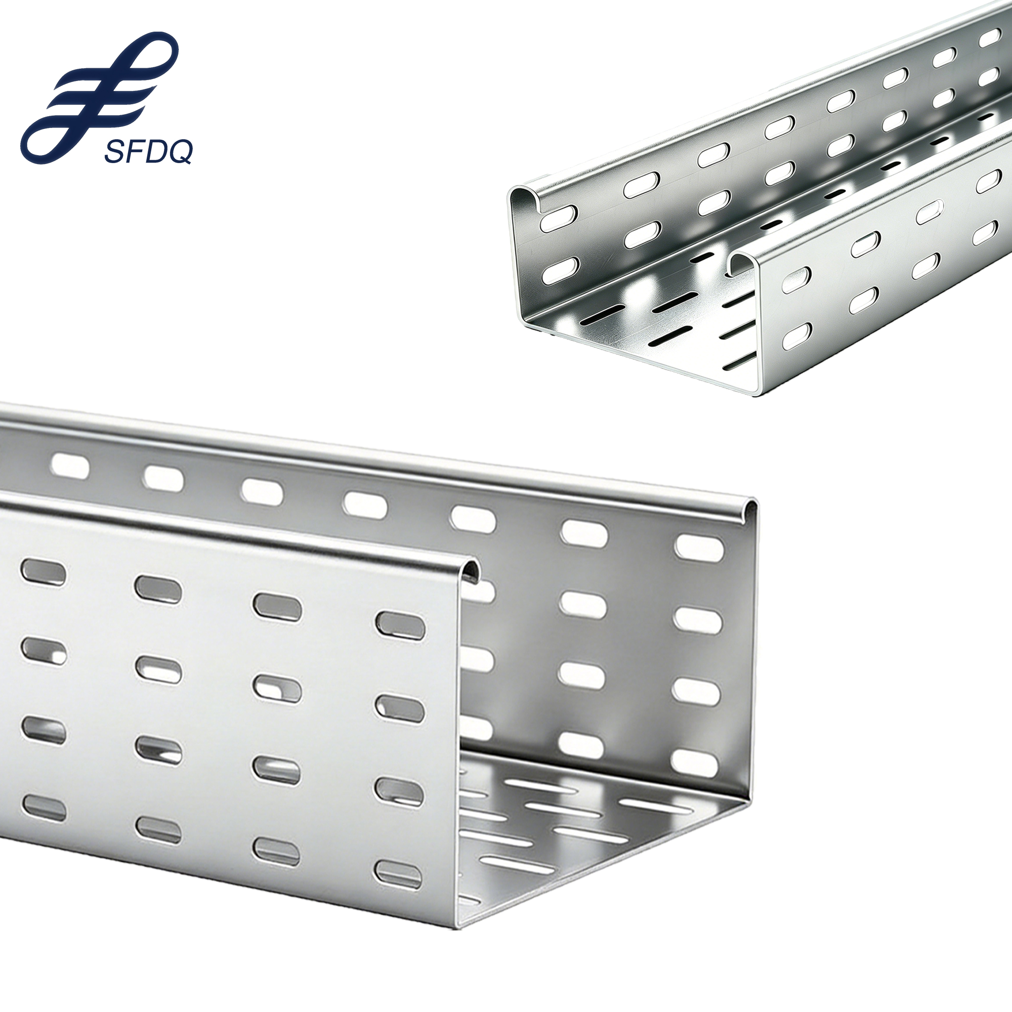 SFDQ Aluminum Alloy Trough Bridge Cable Tray Rustproof Flame Retardant Wire Management for Laboratory and Plant Applications