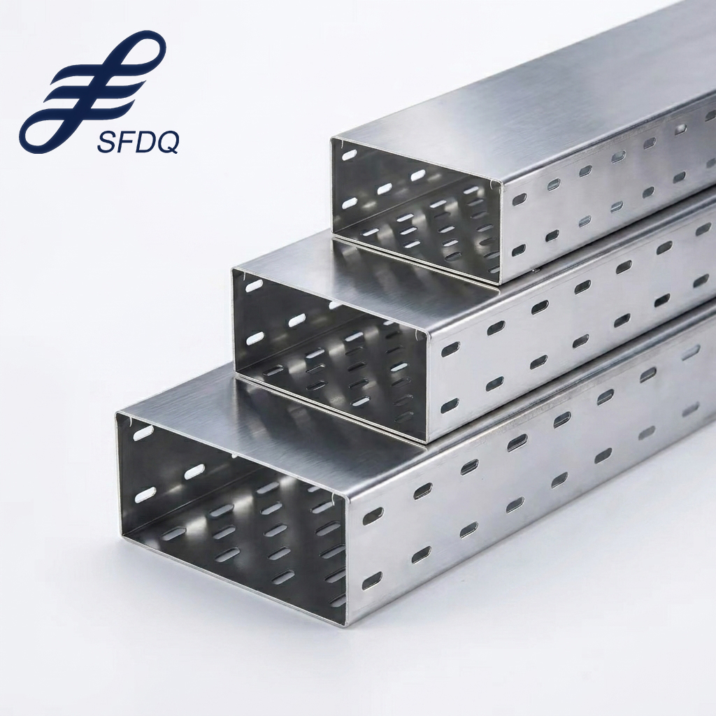 SFDQ Aluminum Alloy Trough Bridge Cable Tray Rustproof Flame Retardant Wire Management for Laboratory and Plant Applications
