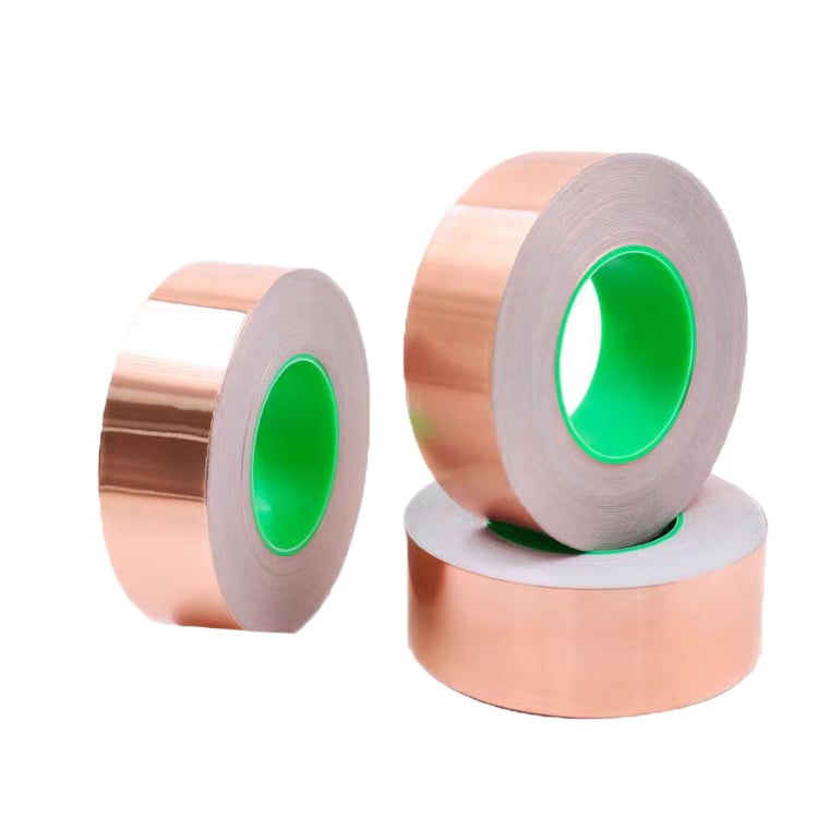 Flächiges metallisches Kupferfolienband für flexible Schaltungen und EMI-Abschirmung
