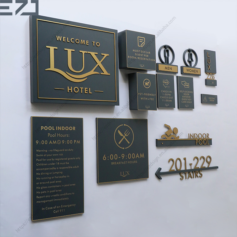 Lux Hotel Wayfinding Signage Project