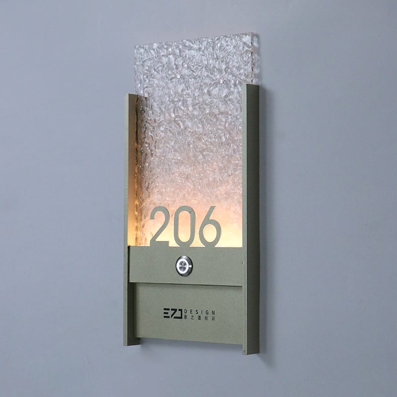 Numero della Porta Illuminato dell'Hotel