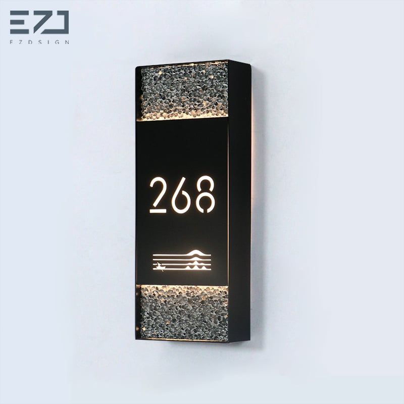 Apartment Door Number Sign