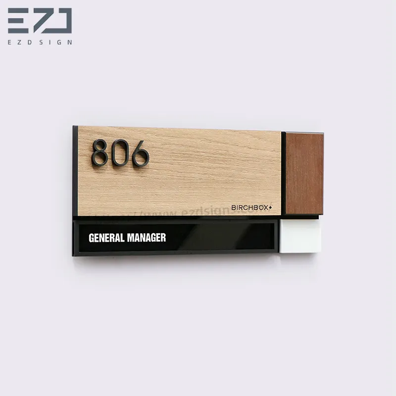 Office Wayfinding Directional Name Plate