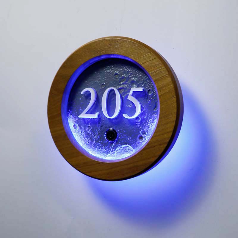 Blue Moon Hotel Door Sign