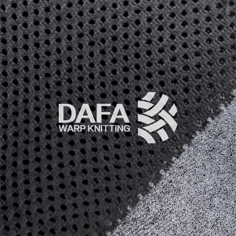 IATF 16949 Automotive Seat Cushion Mesh - Black, 10 mm 100% Polyester, Hexagonal Honeycomb 3D Spacer, Hot-Melt Lamination Available, OEKO-TEX Standard 100