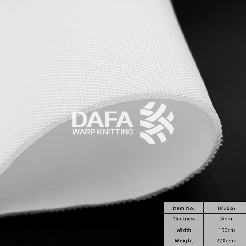 DAFA DF2606 Spacer Mesh — Críochainn do phaiteanna agus criochainn do leabaidh paiteanna, 3mm