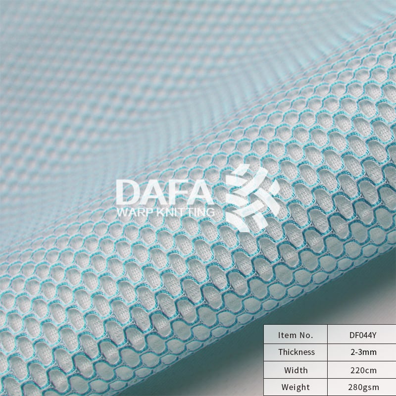 Large Hole 3D Spacer Fabric - Flame Retardant Air Mesh for Bedding 100% Polyester, Warp Knitted, OEKO-TEX STANDARD 100, for Mattress Toppers and Children's Bedding