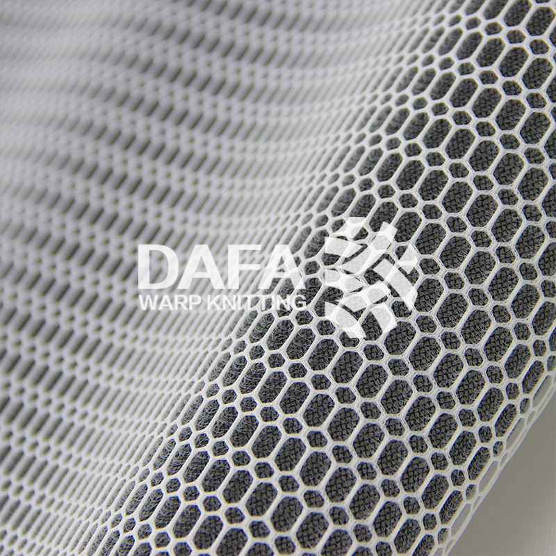 Two-Tone 3D Mesh Fabric for Mattress Bedding 100% Polyester, Warp Knitted, Yarn Dyed, OEKO-TEX STANDARD 100