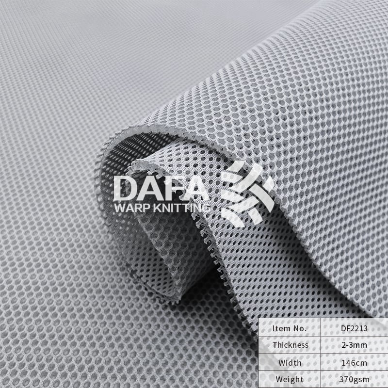 100% Polyester OEKO-TEX Certified Knitted 3D Mesh Fabric Breathable, Anti-Bacterial Mesh for Home Textiles and Mattress Construction