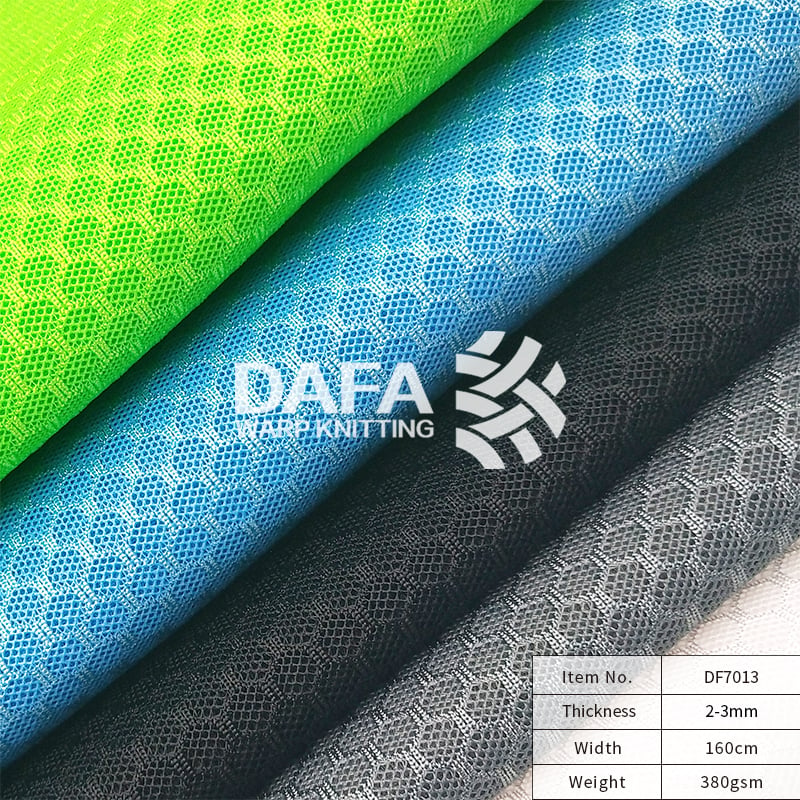 100% Eco-Friendly OEKO-TEX Certified Polyester Warp Knitted 3D Power Stretch Breathable Sandwich Air Mesh Fabric for Car Sofa
