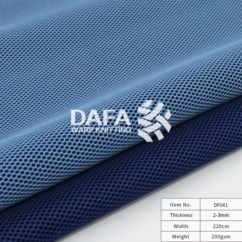 Tessuto a maglia 3D in rete d'aria in poliestere al 100% per vendita all'ingrosso, materiale traspirante a spaziatura 3D per scarpe sportive e calzature