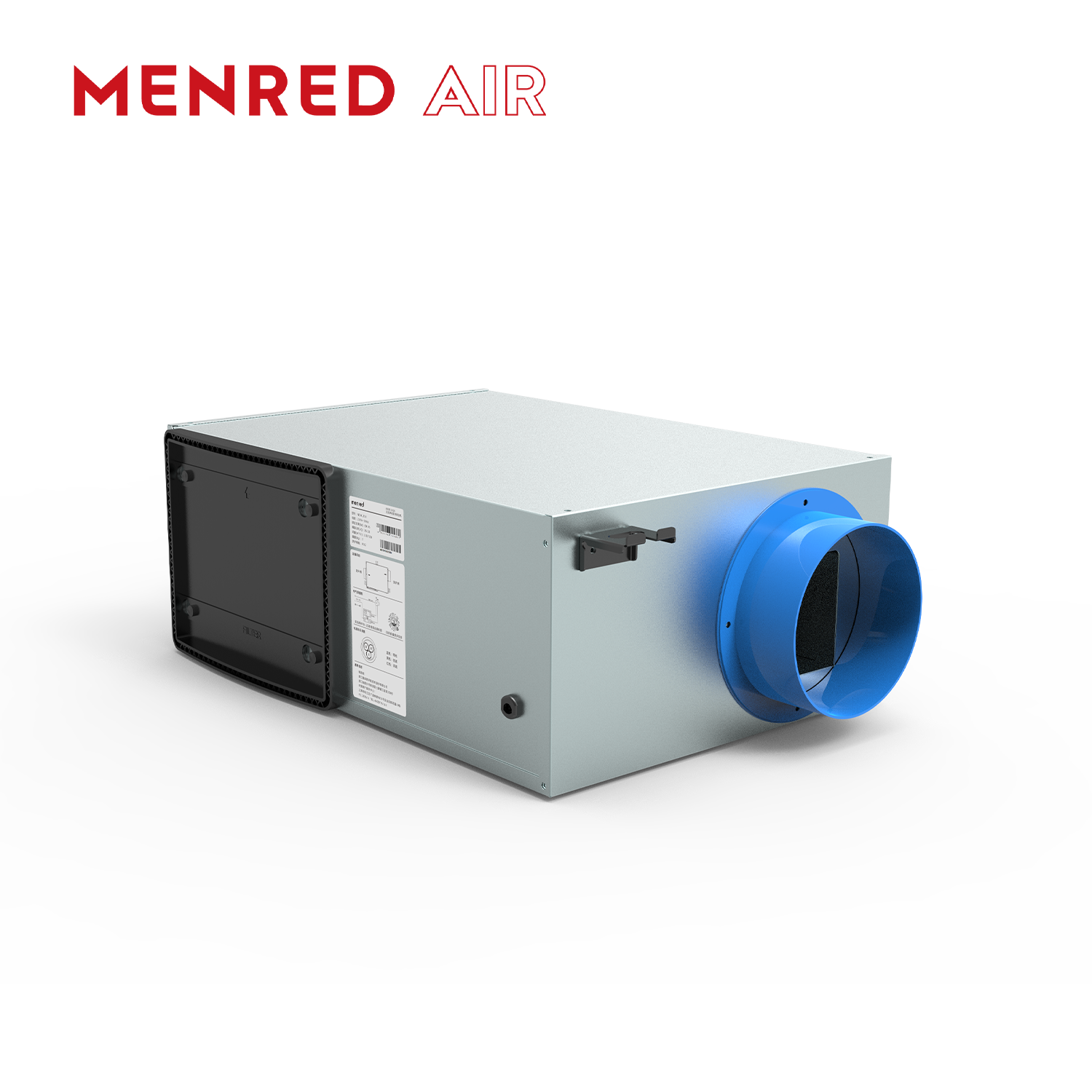 MENRED NEW5.350A Single-Flow Fresh Air Ventilator 350m³/h with HEPA Filter