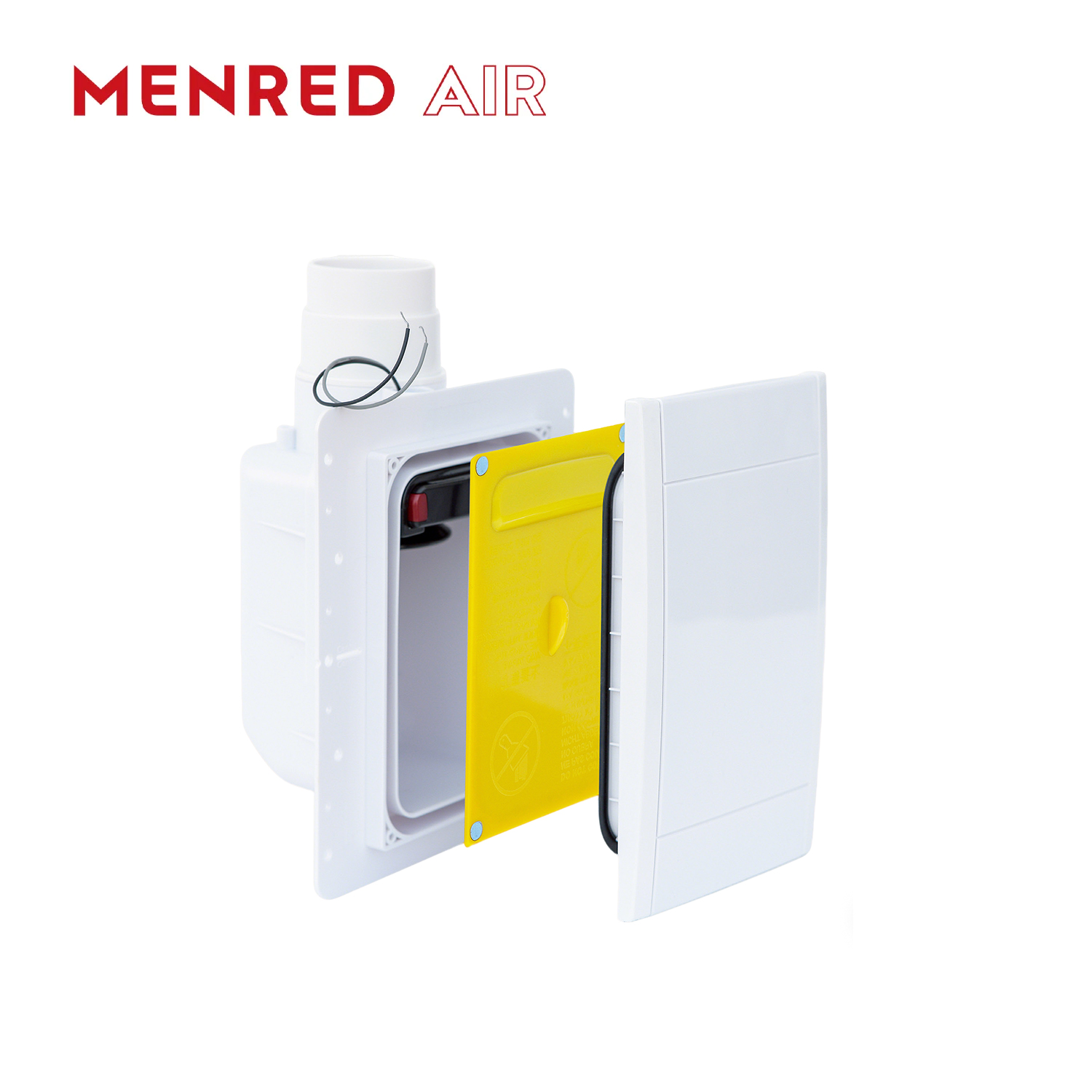 MENRED D609 Hidden-Type Inlet Valve for Retractable Central Vacuum Systems