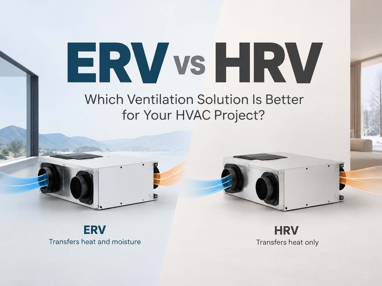 ERV vs HRV: Which Ventilation Solution Is Better for Your HVAC Project?