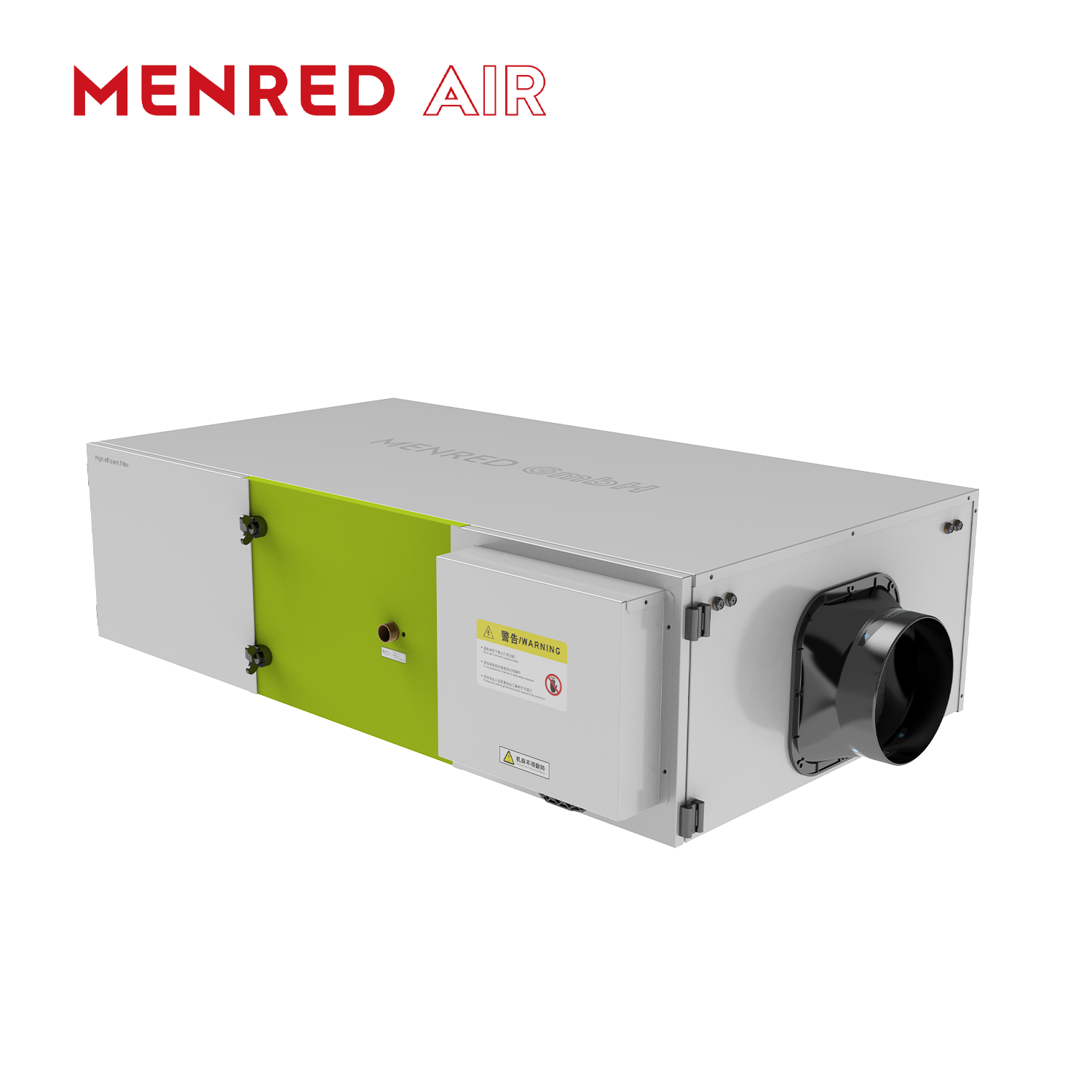 MENRED DEH60 Ceiling Mounted Dehumidifier 300m³/h 42L/D with G4+HEPA Filter & EC Fan