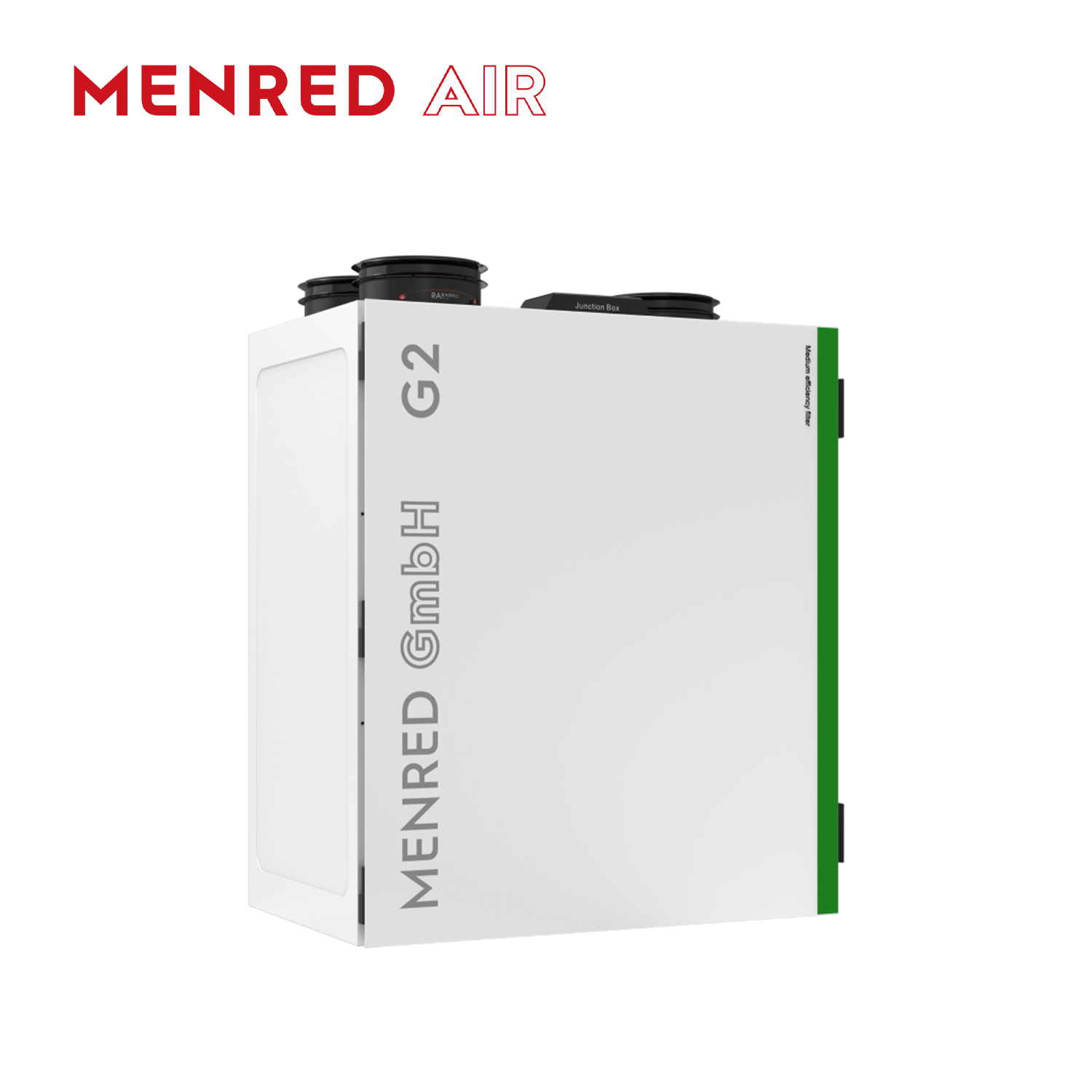 MENRED G2 Wall-Mounted ERV Dehumidifier 60L/Day with HEPA Filtration and EC Fan
