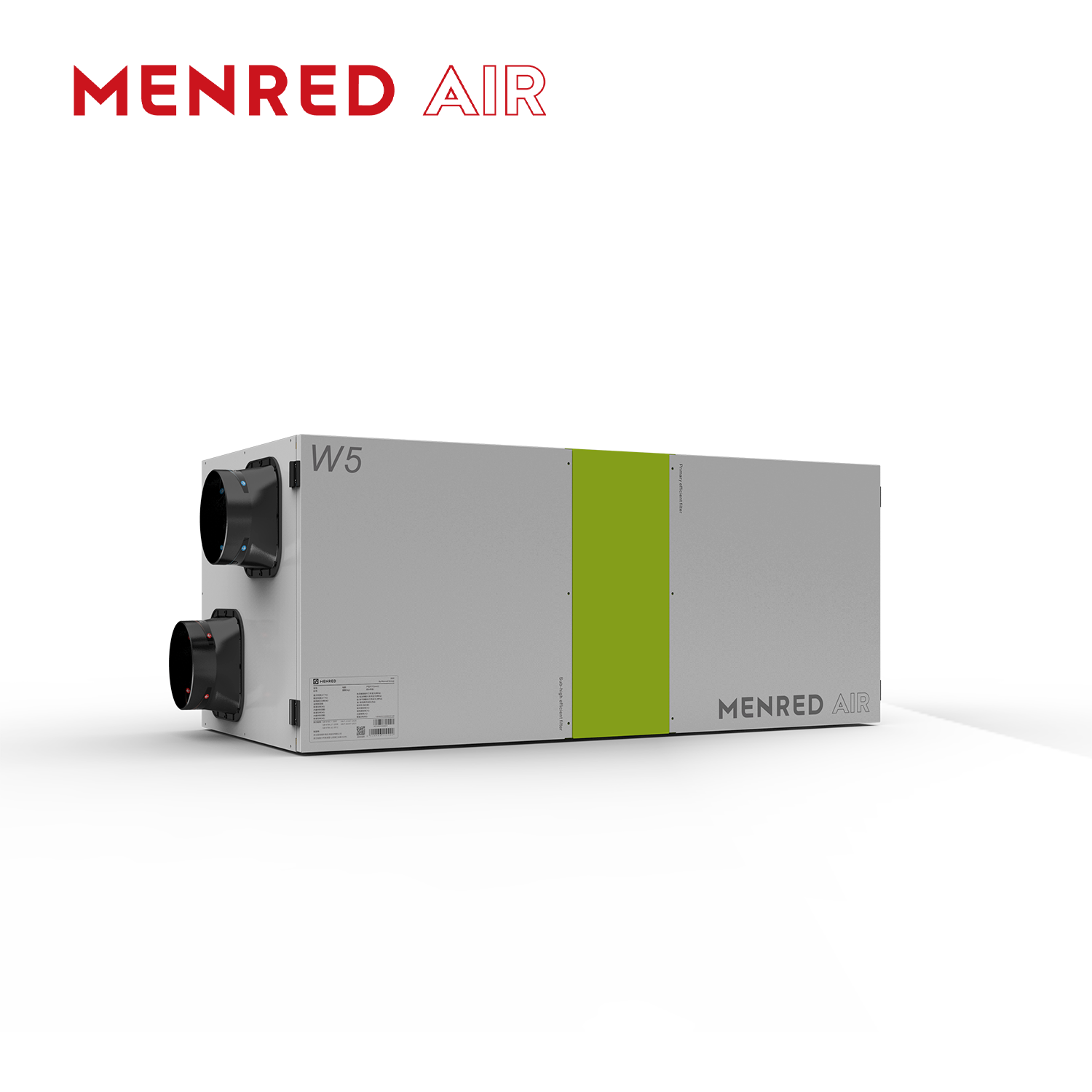 MENRED W5 Residential HRV System | High Airflow & Energy Recovery Solution
