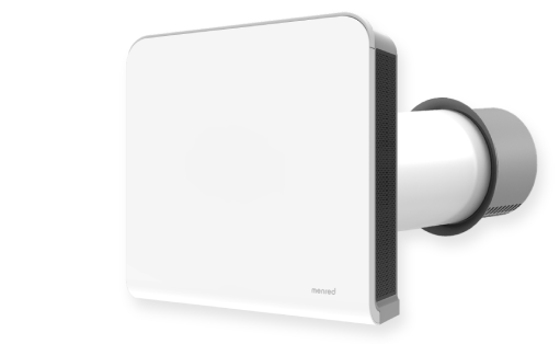MENRED S1, purificador d’aire fresc amb muntatge a la paret, 60 m³/h, amb filtració multietapa i control Wi-Fi Tuya