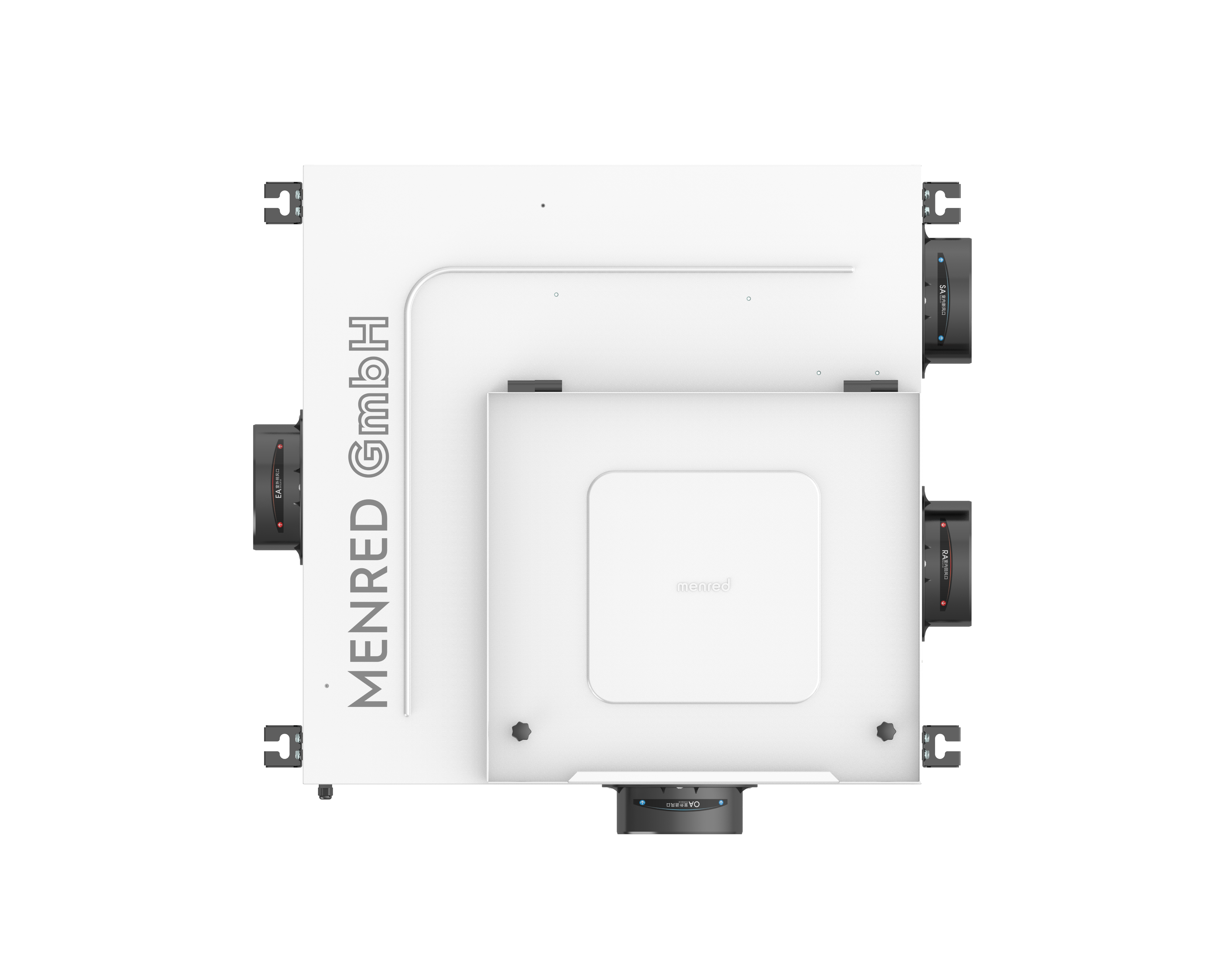 MENRED RC1.350E Ceiling-Mounted ERV 350m³/h with G4 + HEPA Filtration and EC Fan