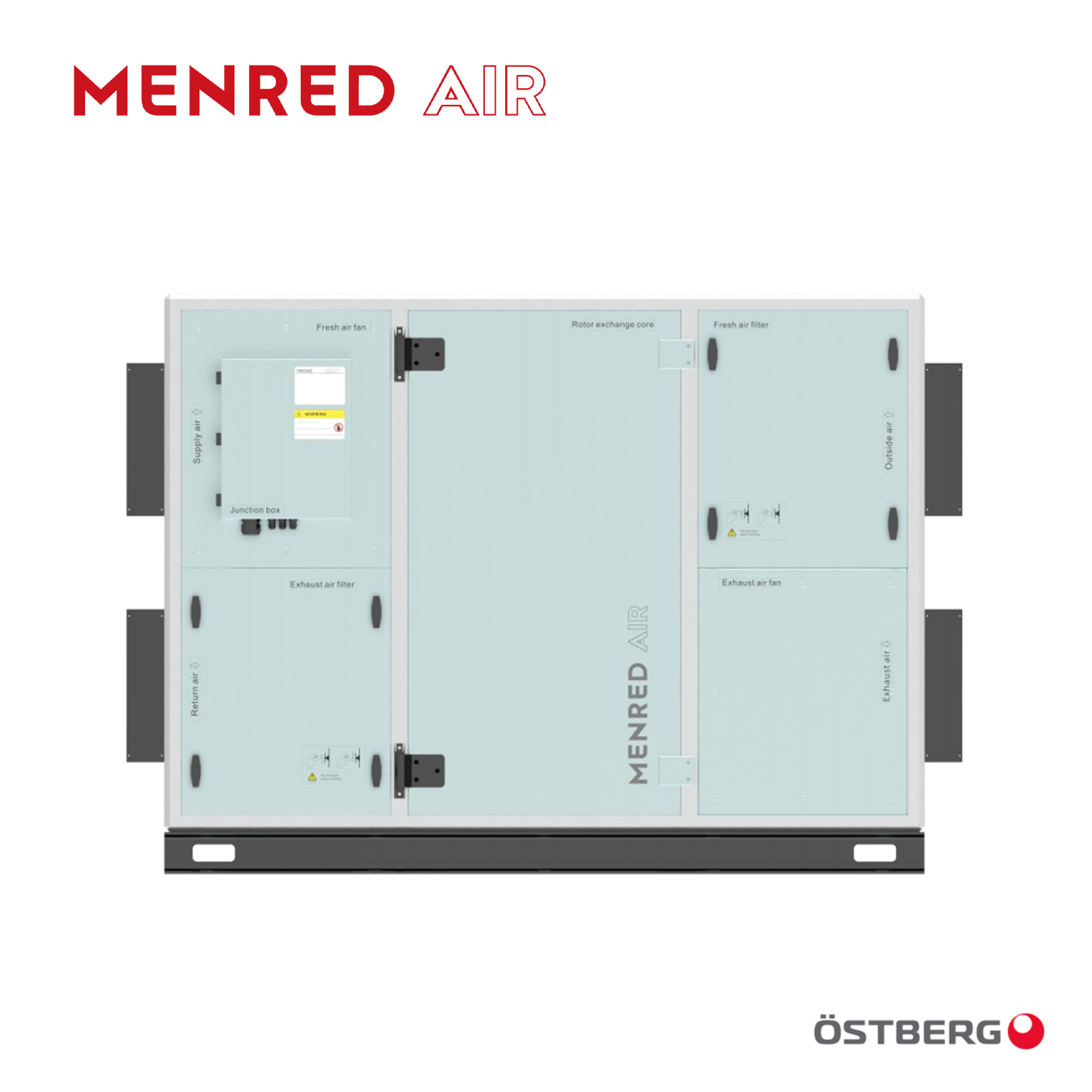 MENRED NET Rotary Total Heat Recovery Ventilator Unit 1500–5000m³/h Commercial HRV