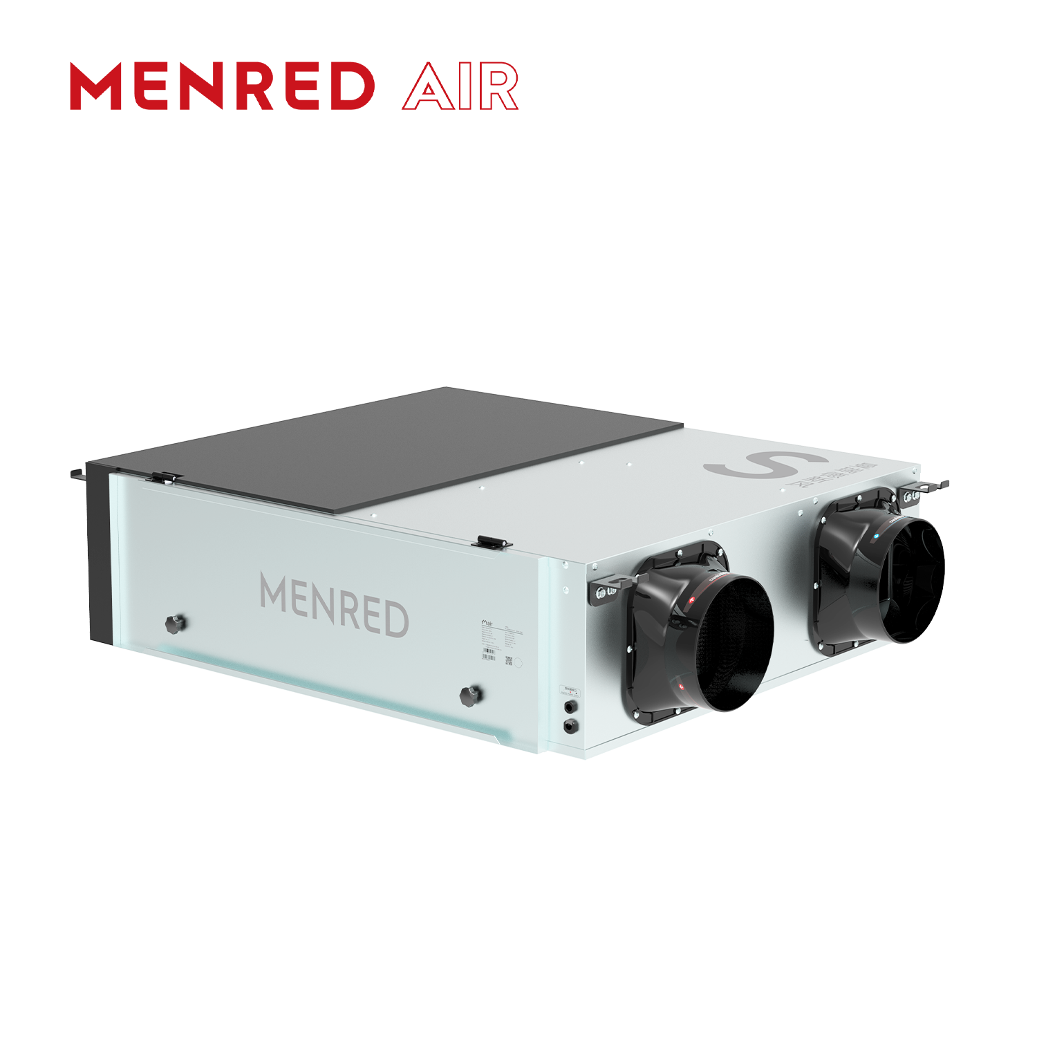 MENRED S5 Ceiling-Mounted ERV 350m³/h with G4 + HEPA H11 Filtration and Enthalpy Heat Recovery