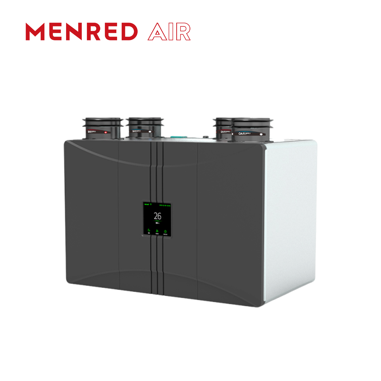 MENRED G3 Wall-Mounted ERV 210m³/h with One-Piece EPP Structure, HEPA Filtration and Built-In Air Sensor