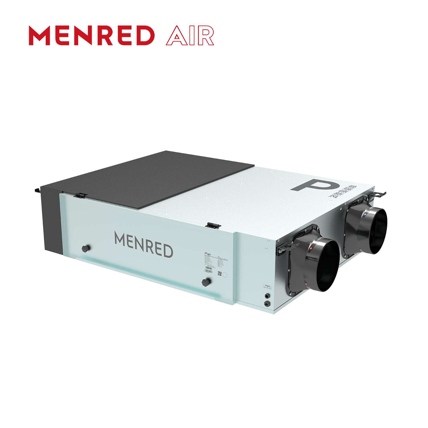 MENRED P5 Ceiling-Mounted ERV 350m³/h with G4 + HEPA Filtration and High-Efficiency Heat Recovery