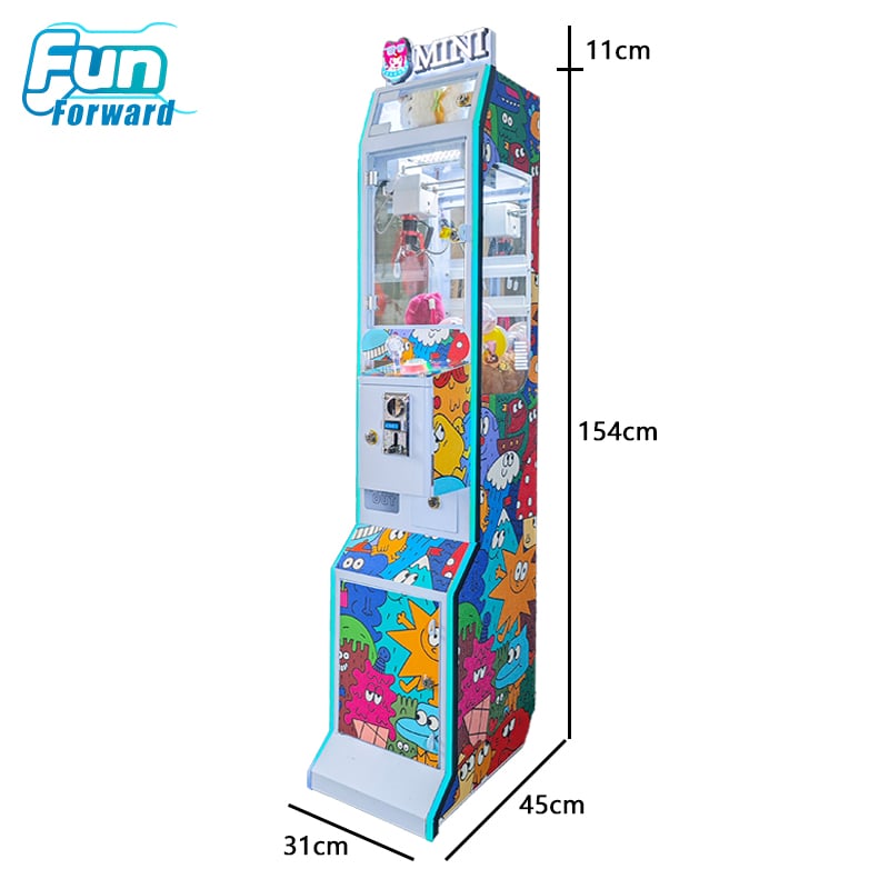 Mini LED Claw Machine Small Coin Operated Doll Grabber For Shop