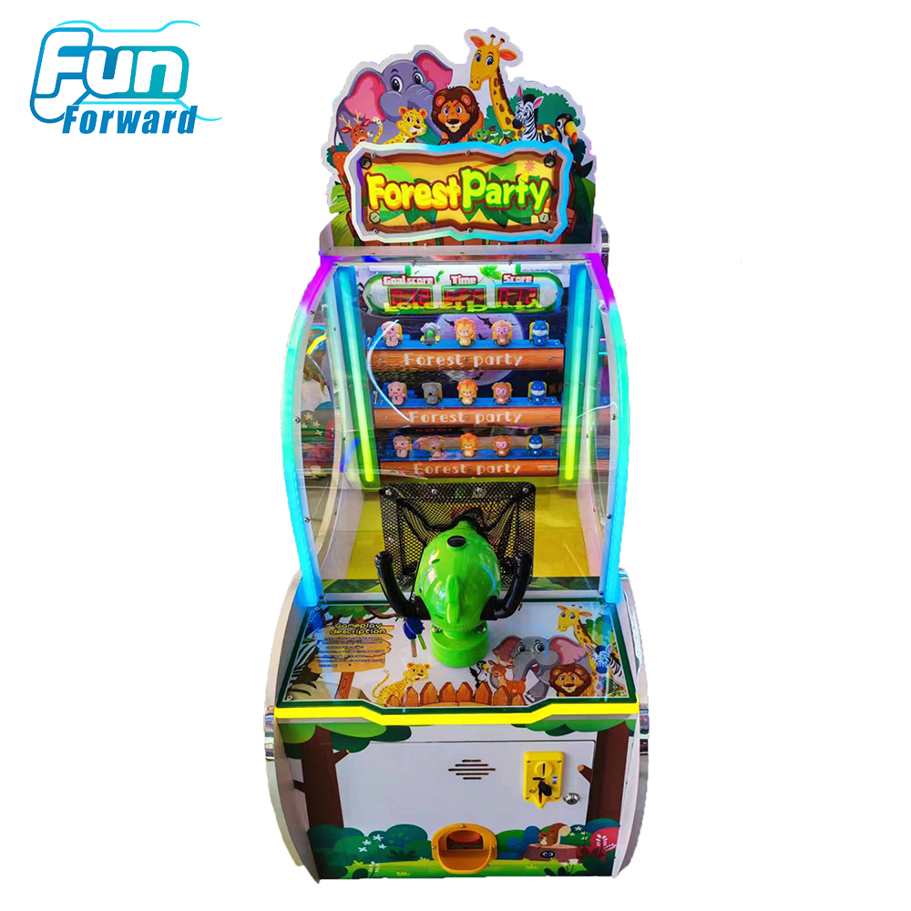 Funforward Kids Ball Launcher New Design Coin-Operated Indoor Sport Amusement Game Machine kids arcade setup
