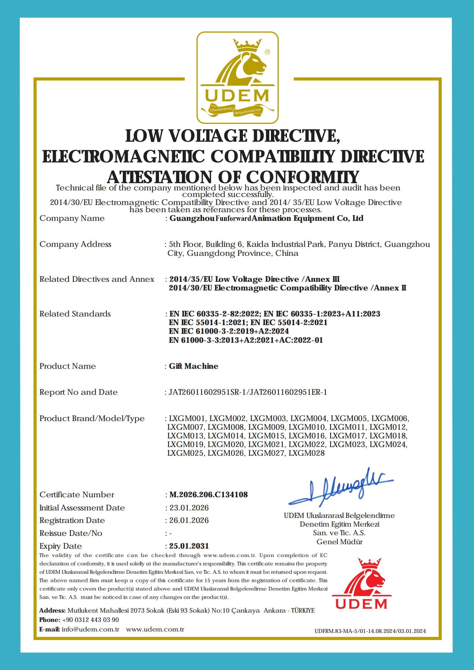certification