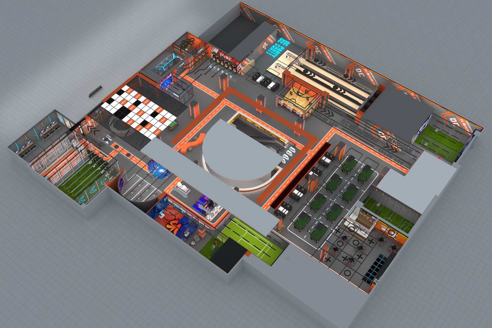 video game sports and trendy play hall724-20