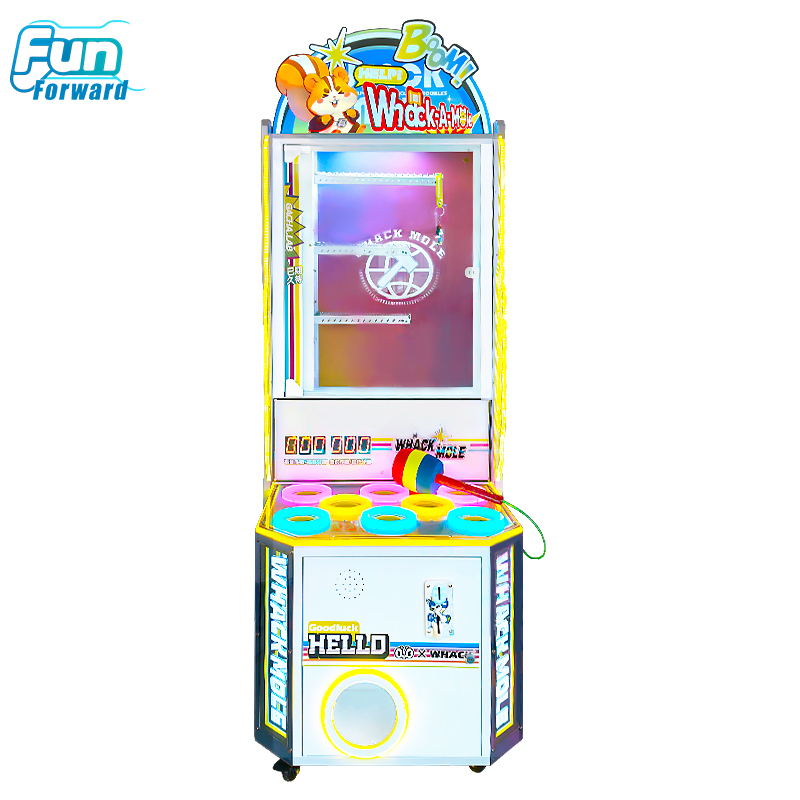  Colorful LED Whack-A-Mole Arcade Machine Metal Acrylic Cabinet Coin Op Game for Arcade Game Room
