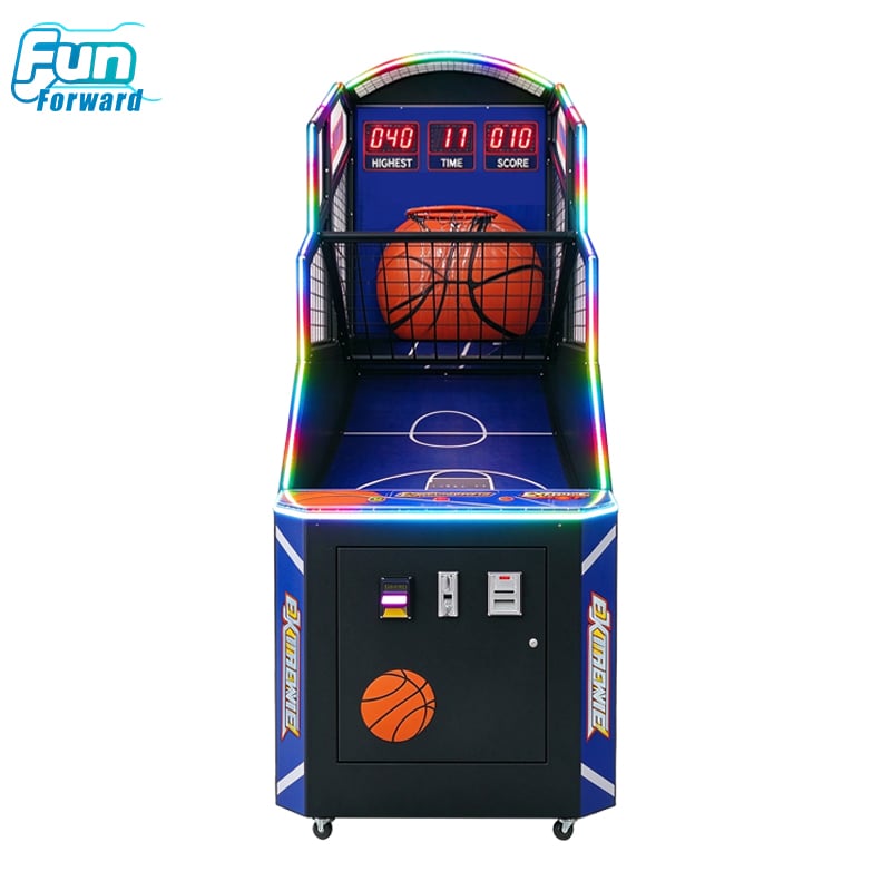 Portable Foldable Basketball Game Machine for Arcade Centers Family Entertainment and Home Use