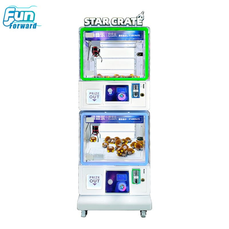 Double Layer Claw Machine Commercial Arcade Prize Game for Plush Toys and Family Entertainment
