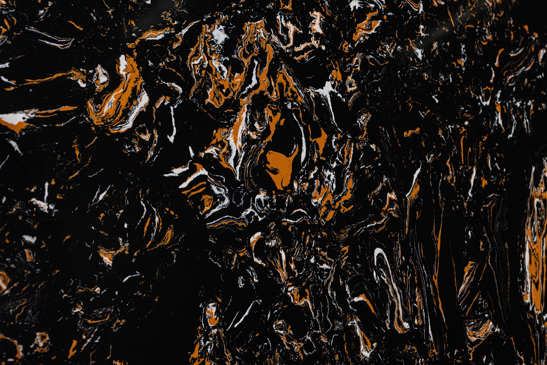 Polished Black Gold Flower