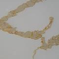 Model 1069 Calacatta White composite stone sample