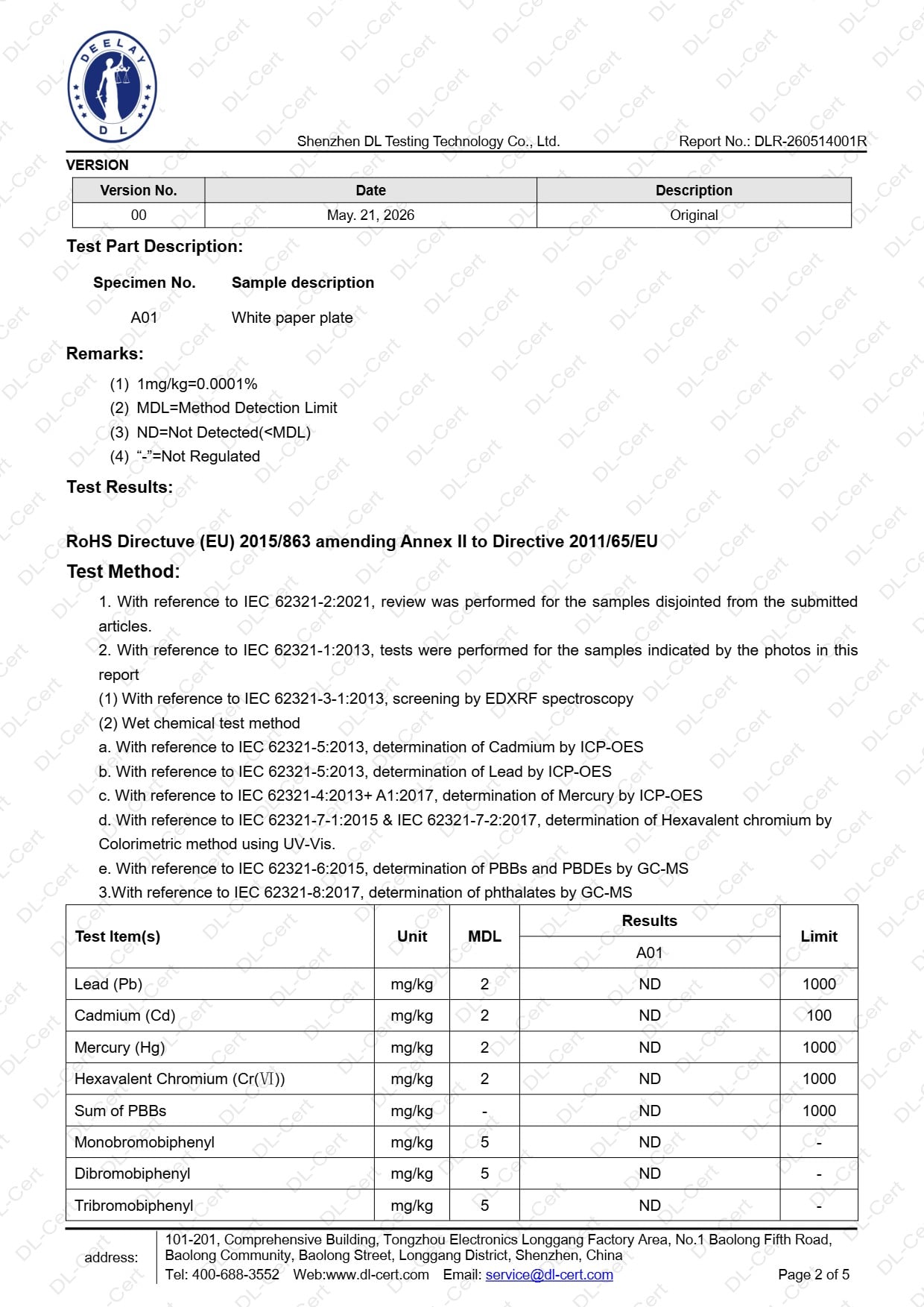 Certificato