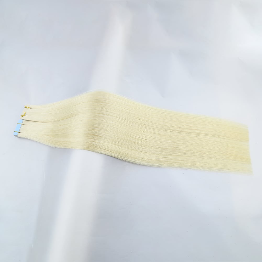 100% Virgin Human Hair #1001 22 Inch Tape In Extensions Wholesale