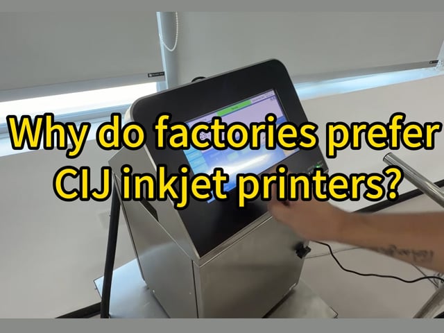 Why do factories preferClJ inkjet printers?